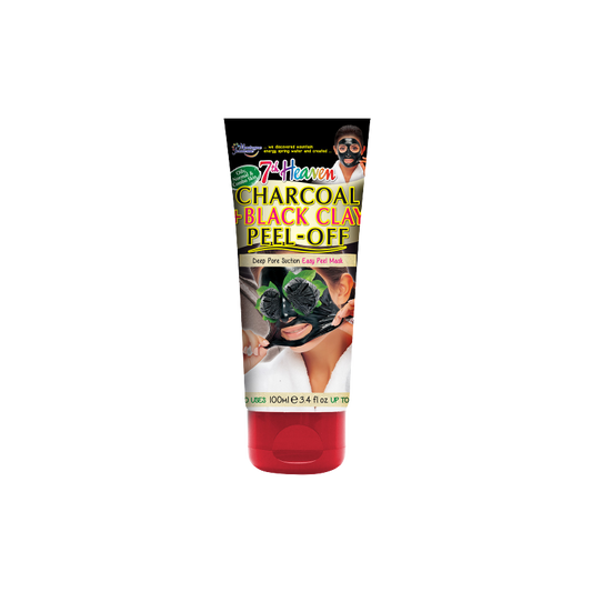 7th Heaven Charcoal + Black Clay Peel-Off Mask en Tube